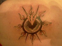 Suzi's Acheron's symbol tattoo